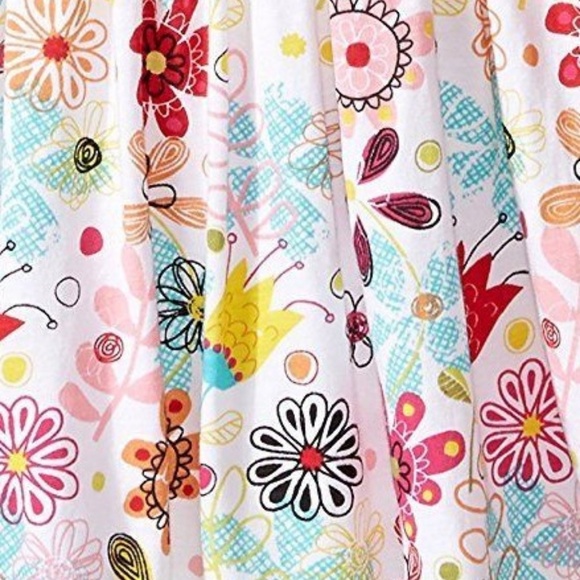 Jelly The Pug Dress Girls Floral Bow Knit 2T New - Picture 7 of 7